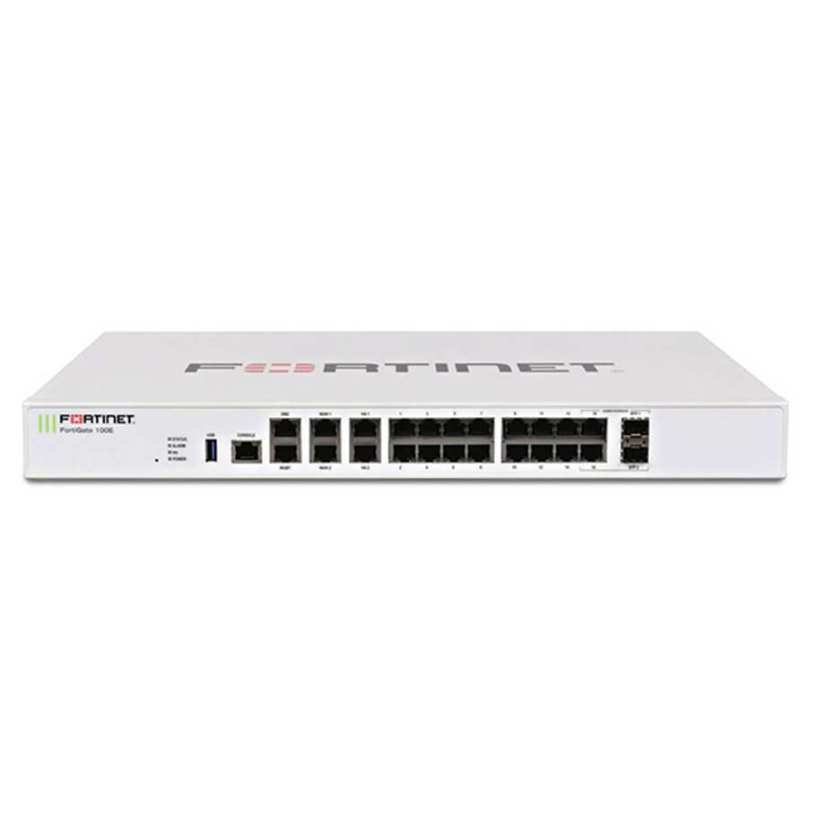 20 x GE RJ45 ports Firewall FORTINET FG-100E